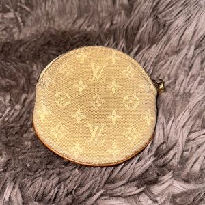 VINTAGE LOUIS VUITTON Monogram mini Porto Moneron Pocket Coin case canvas